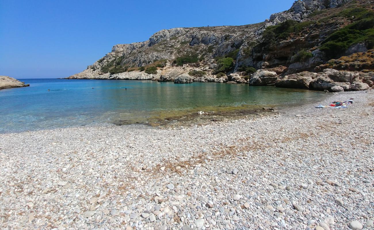 Foto de Paralia Iero con guijarro ligero superficie