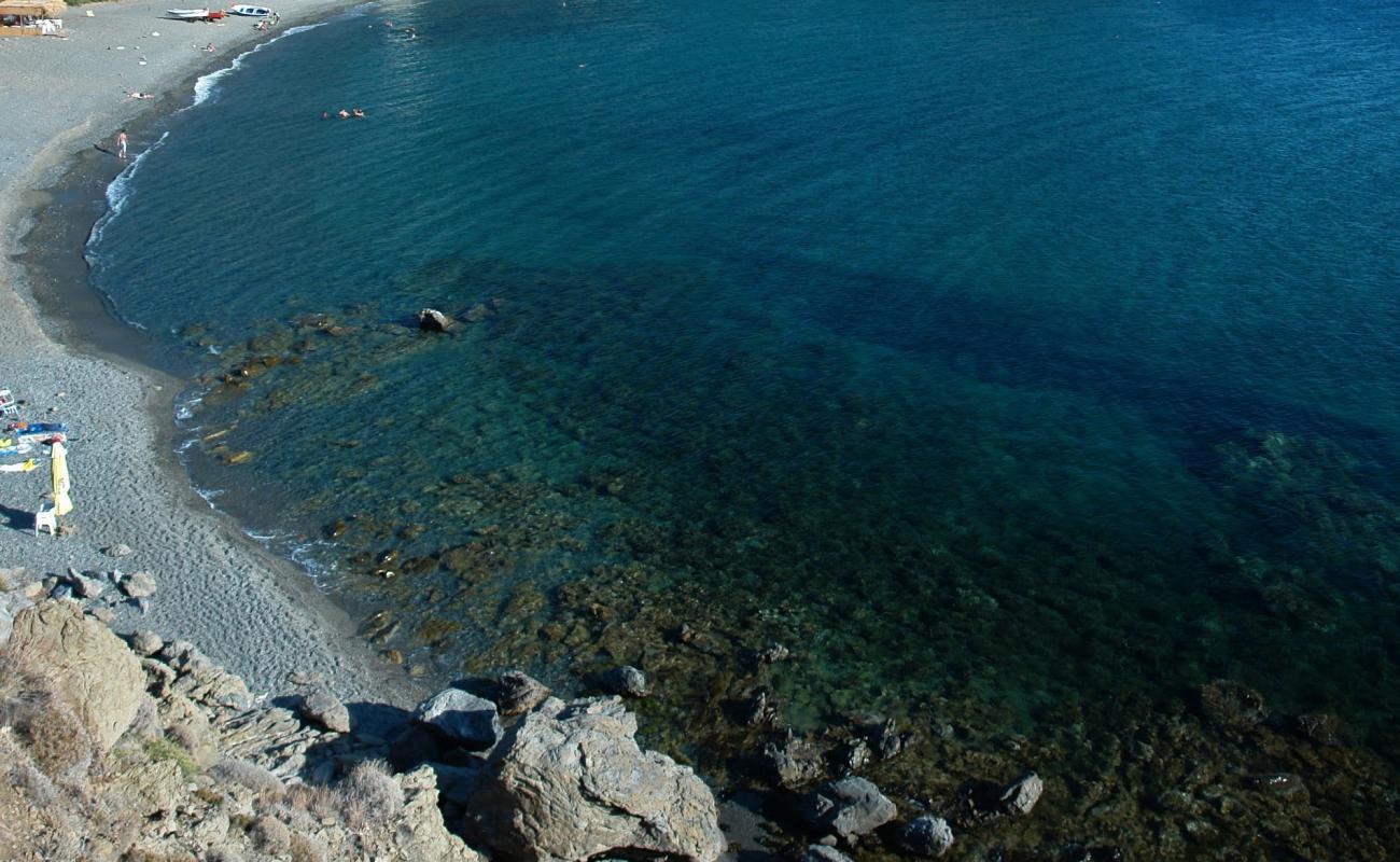 Foto de Zanakounta beach con guijarro ligero superficie