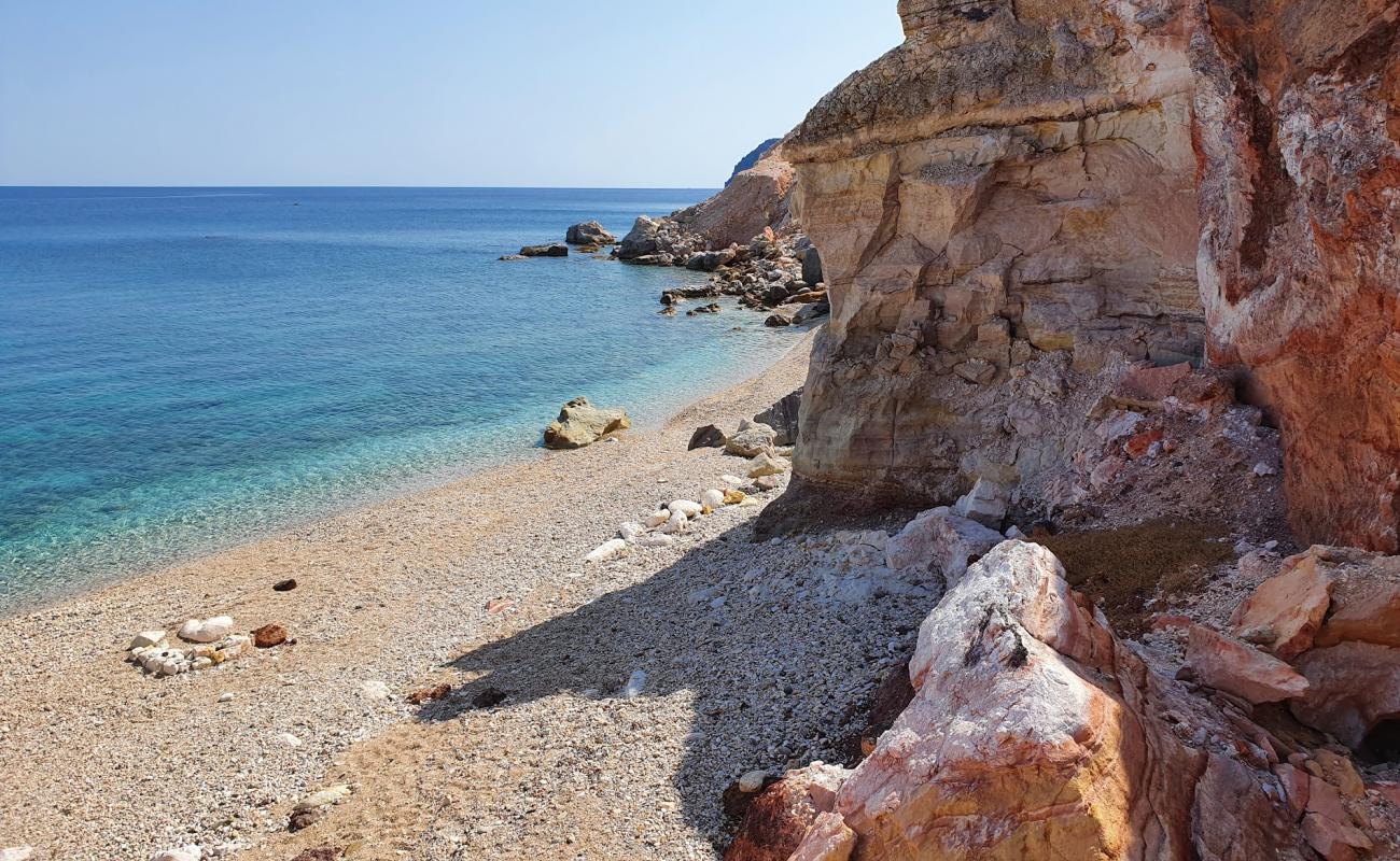 Foto de Paralia Kastanas con guijarro blanco superficie