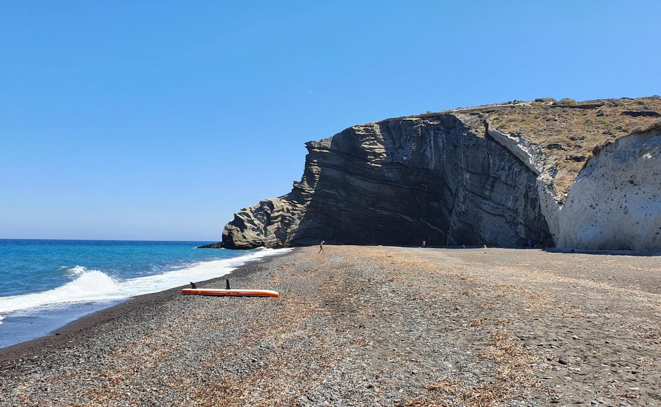 Foto de Cape Columbo con guijarro fino negro superficie