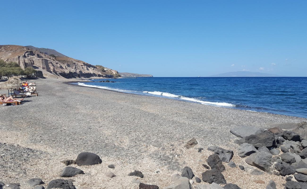 Foto de Vourvoulos beach con arena gris y guijarros superficie