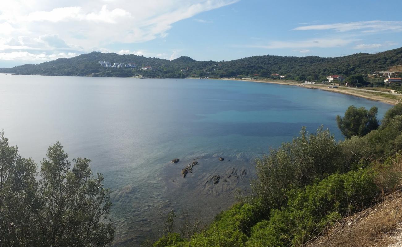 Foto de Megali Ammos beach con arena brillante superficie