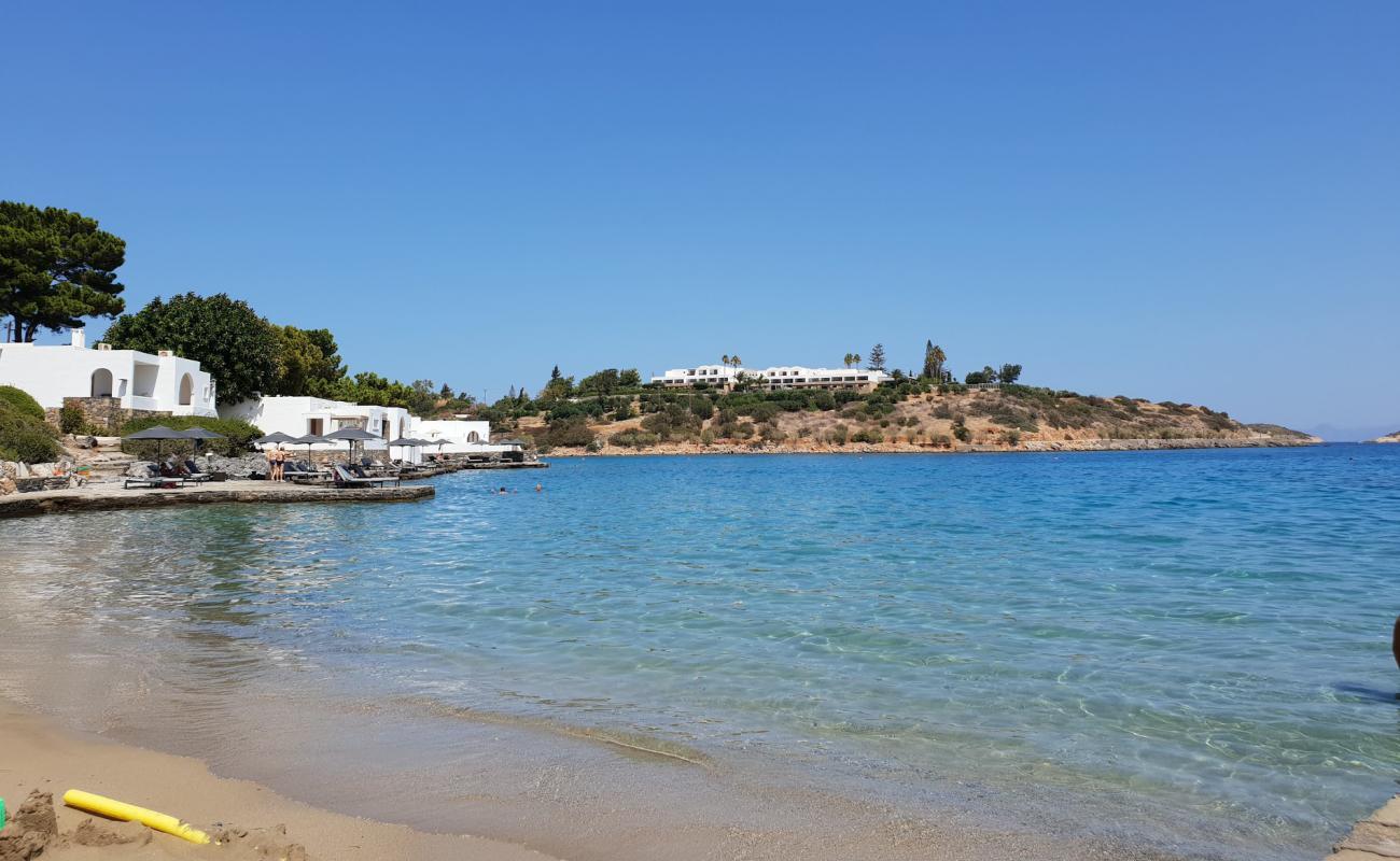 Foto de Playa de Minos con arena oscura superficie