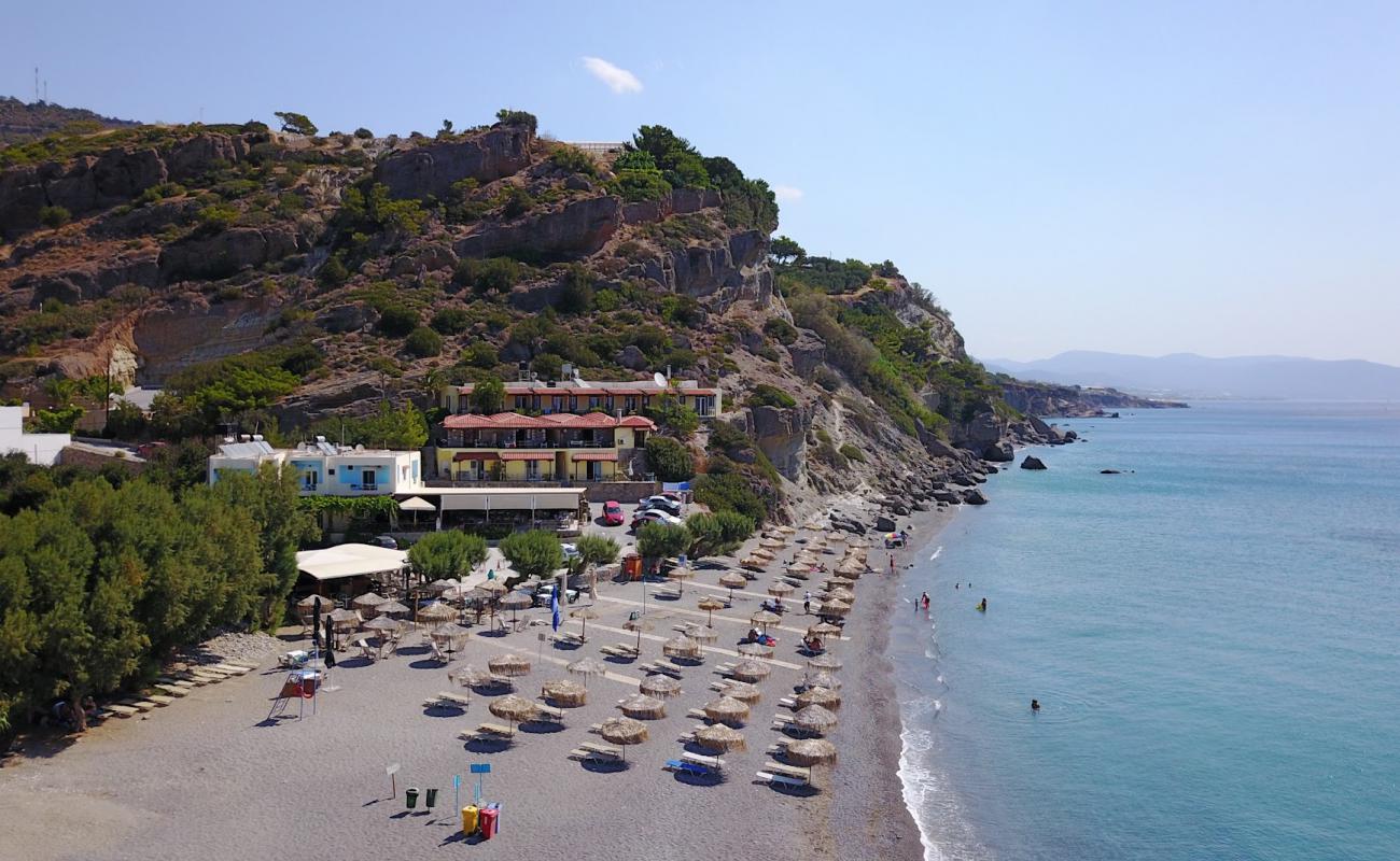 Foto de Agia Fotia beach con guijarro fino claro superficie