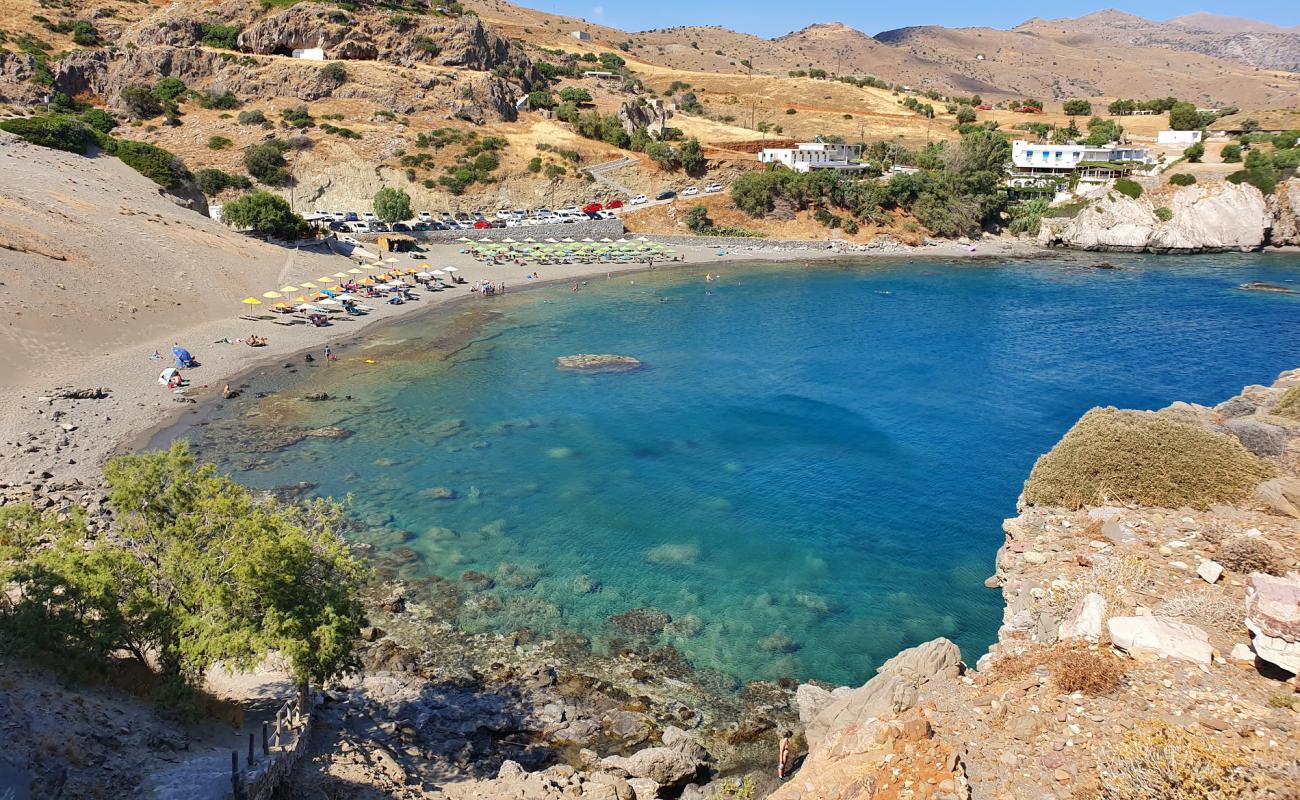 Foto de Agios Pavlos beach con guijarro gris superficie