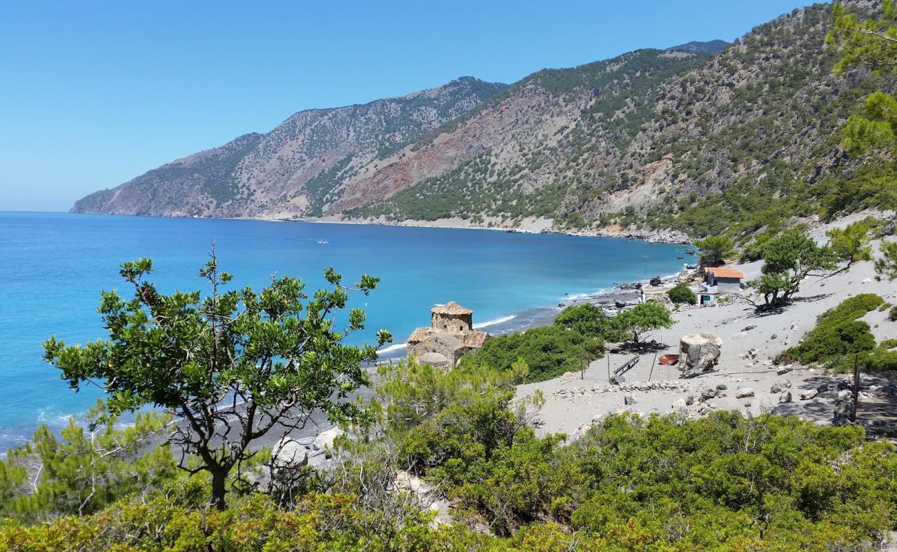 Foto de Agios Pavlos beach con guijarro gris superficie