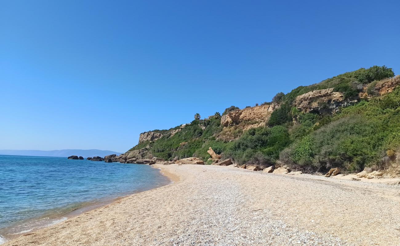 Foto de Playa Skala con arena fina y guijarros superficie