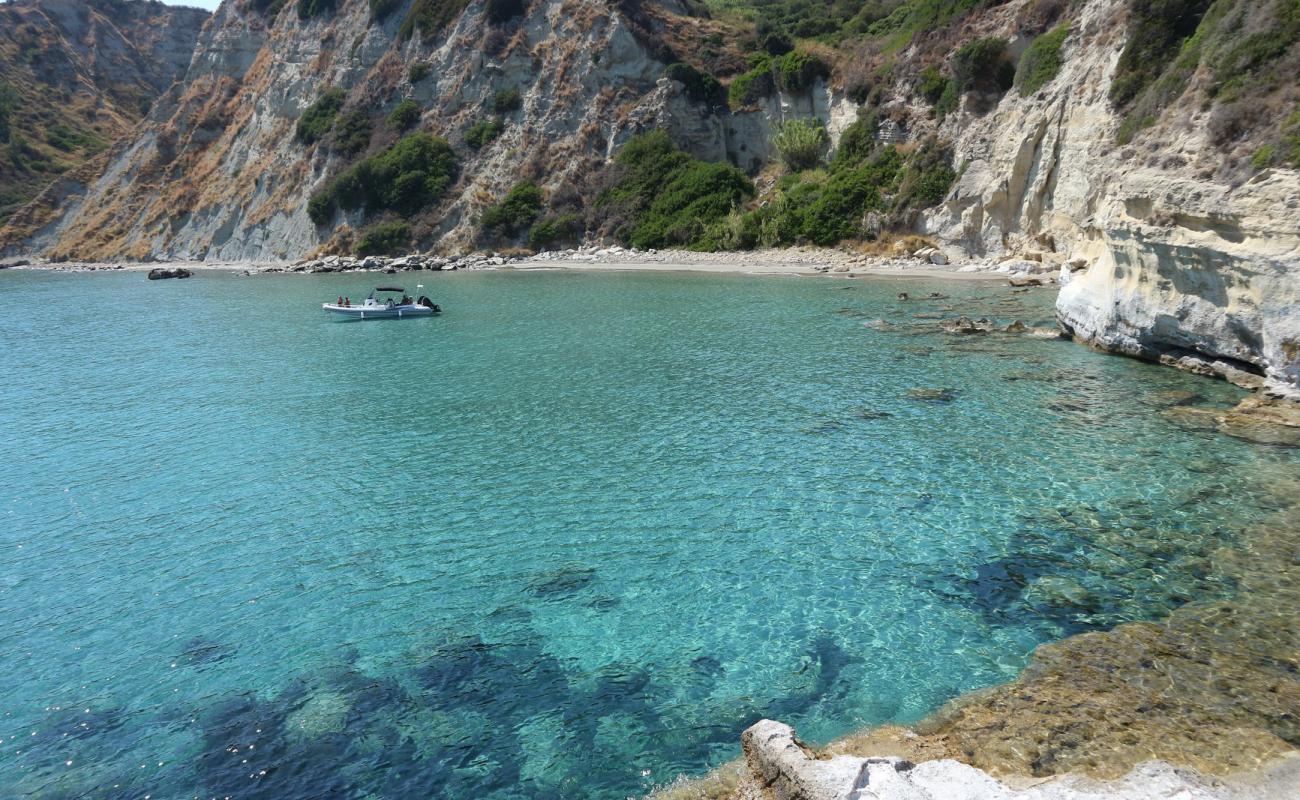 Foto de Thermanti beach II con arena/piedras marrón superficie