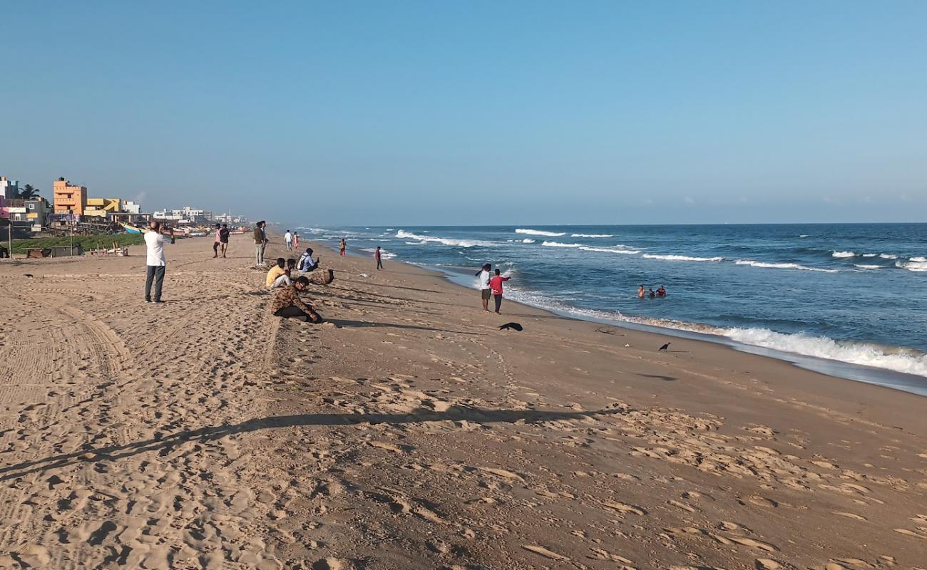 Foto de Kottivakkam Beach con arena brillante superficie