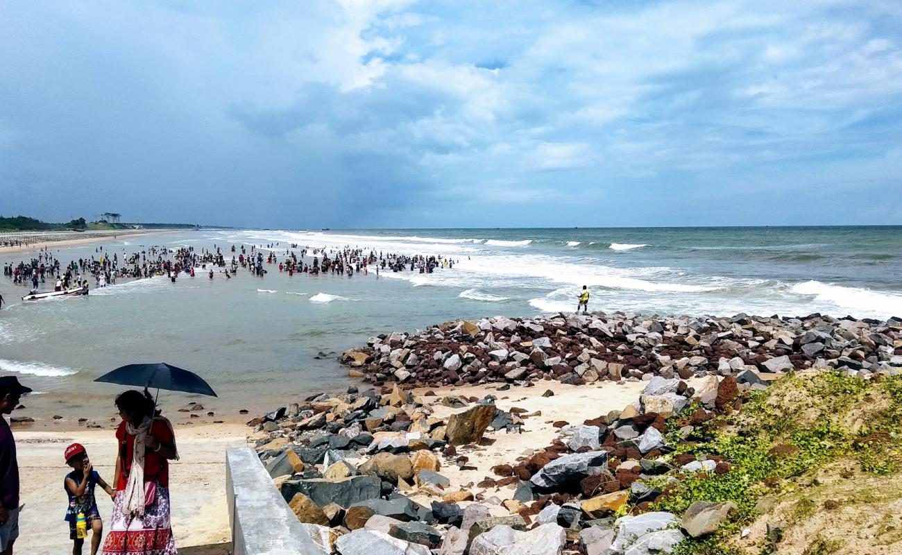 Foto de Digha Beach con hormigón superficie