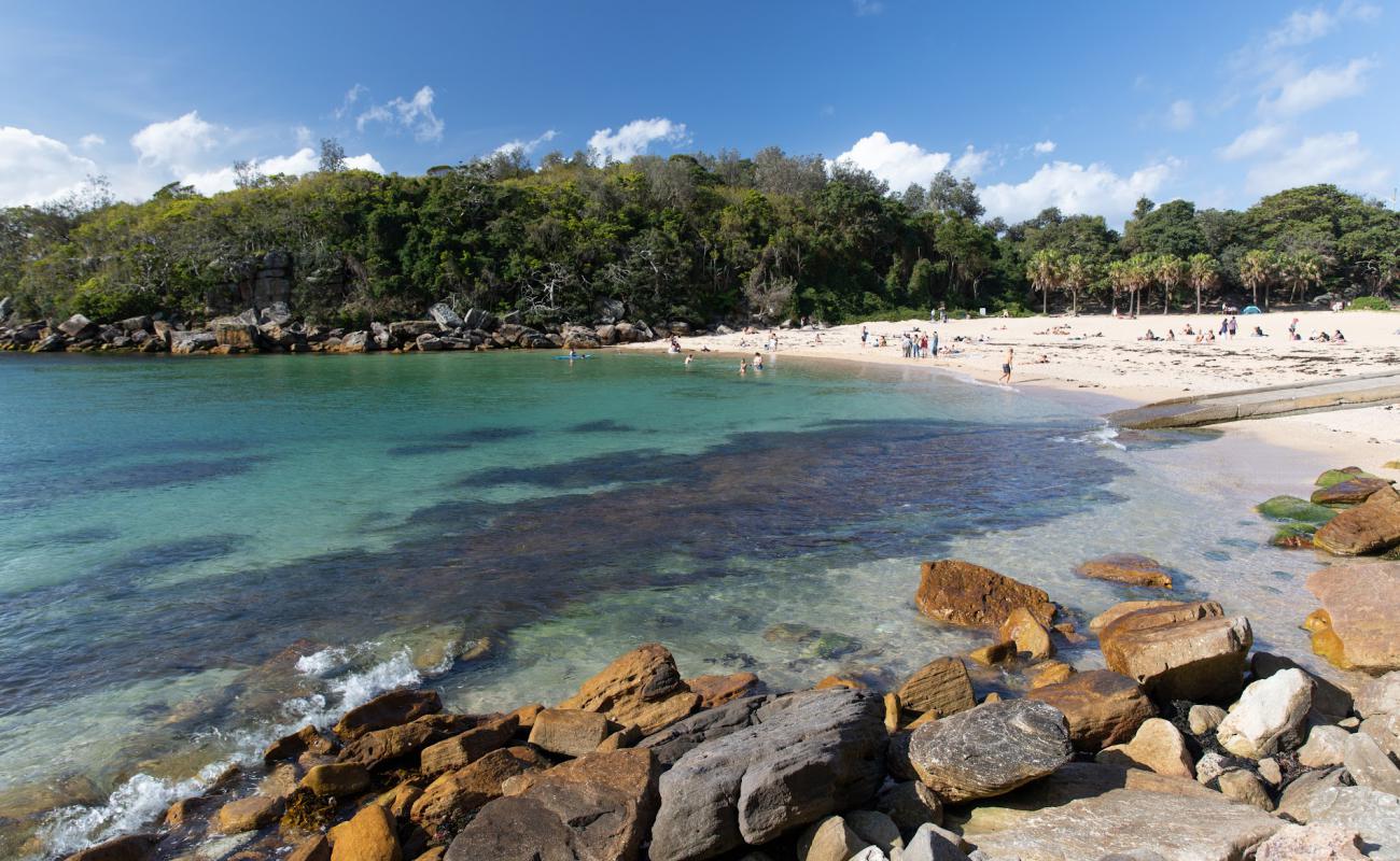 Foto de Shelly Beach con arena brillante superficie