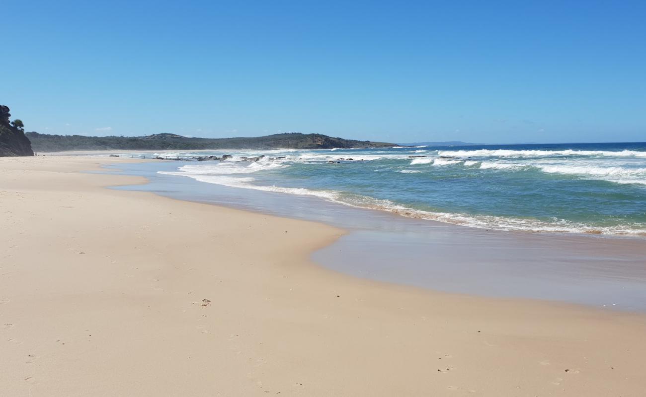 Foto de New Zealand Beach con arena brillante superficie