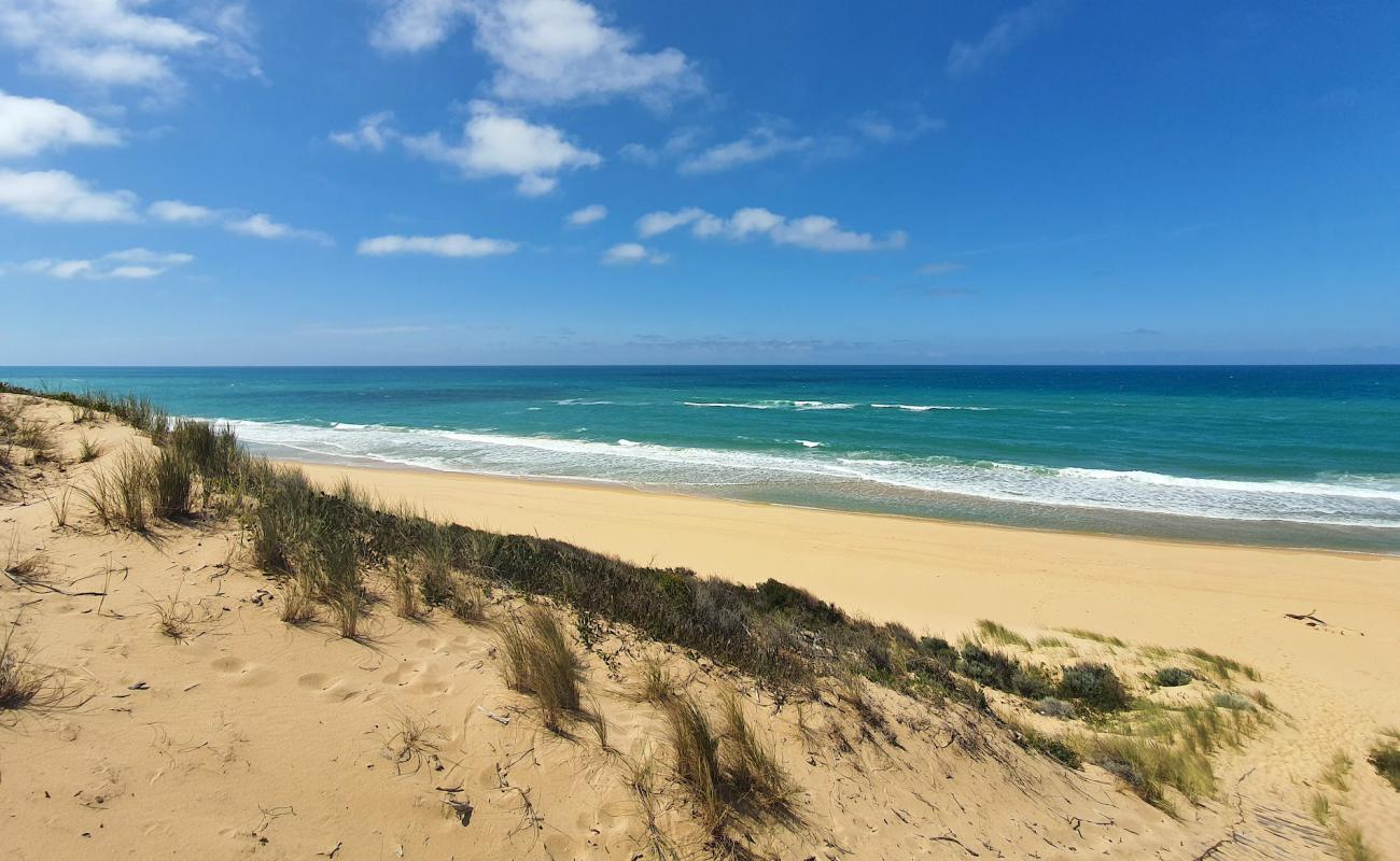 Foto de Corringle Beach con brillante arena fina superficie