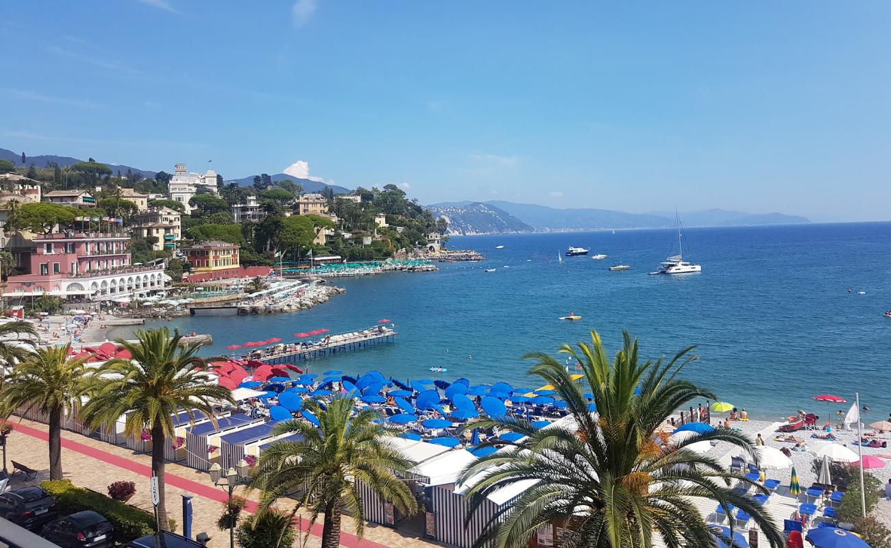 Foto de Spiaggia Santa Margherita Ligure con arena gris y guijarros superficie