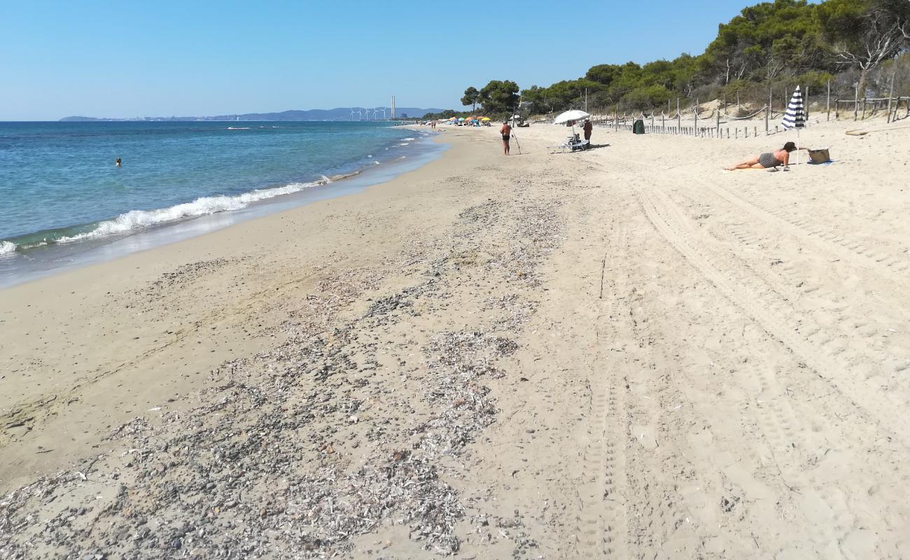 Foto de Playa Carbonífera con arena oscura superficie