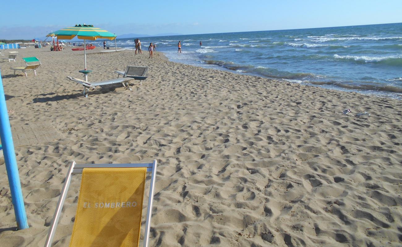 Foto de Lago beach con arena oscura superficie