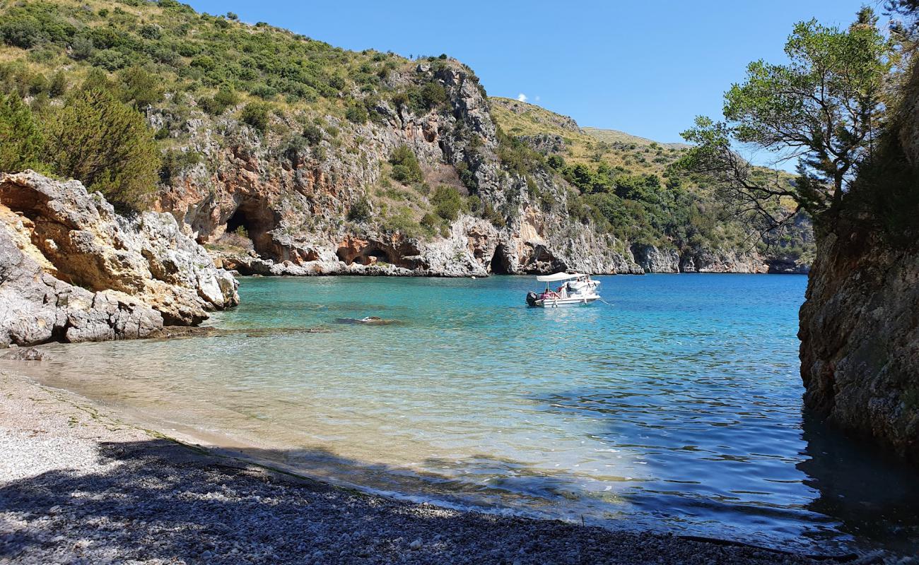 Foto de Playa Infreschi con guijarro fino gris superficie