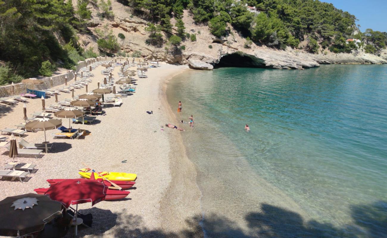 Foto de Spiaggia di Portopiatto con guijarro fino claro superficie