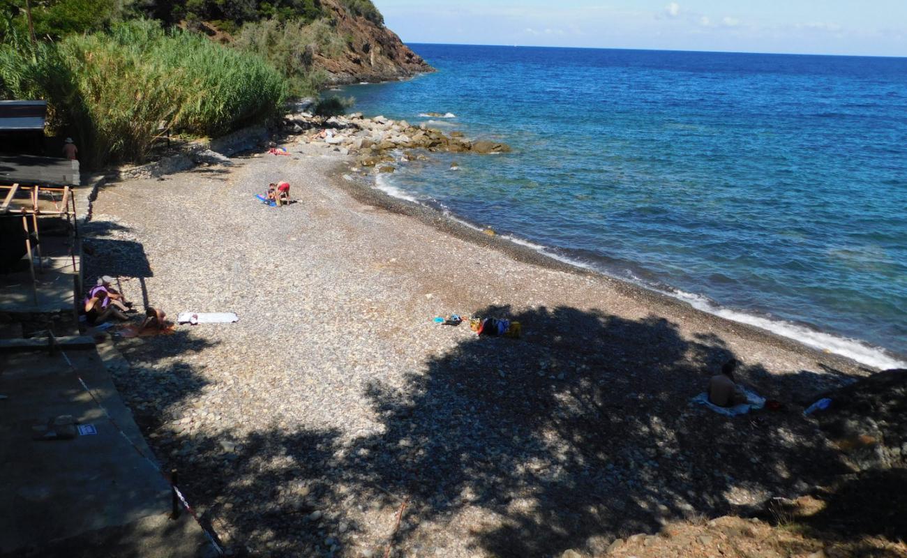 Foto de Spiaggia della Cala con guijarro gris superficie