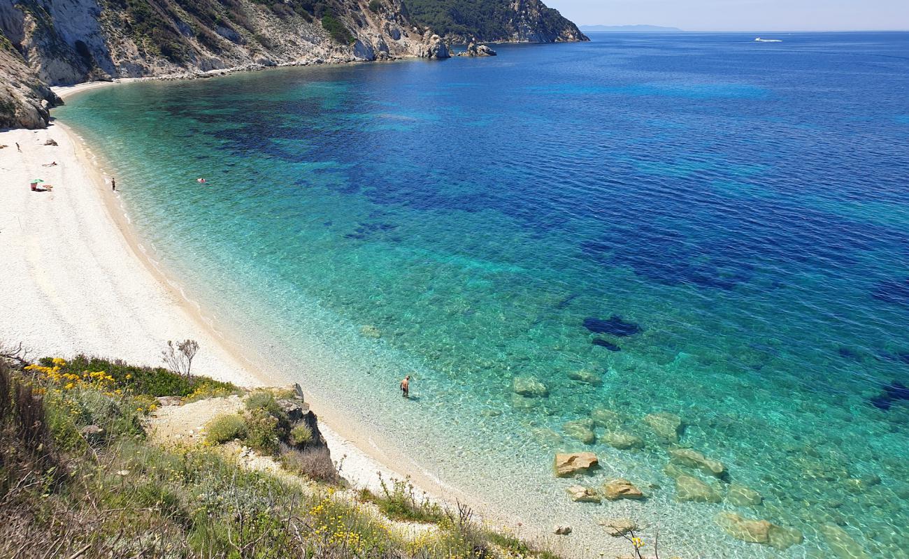 Foto de Playa Sansone con guijarro fino blanco superficie