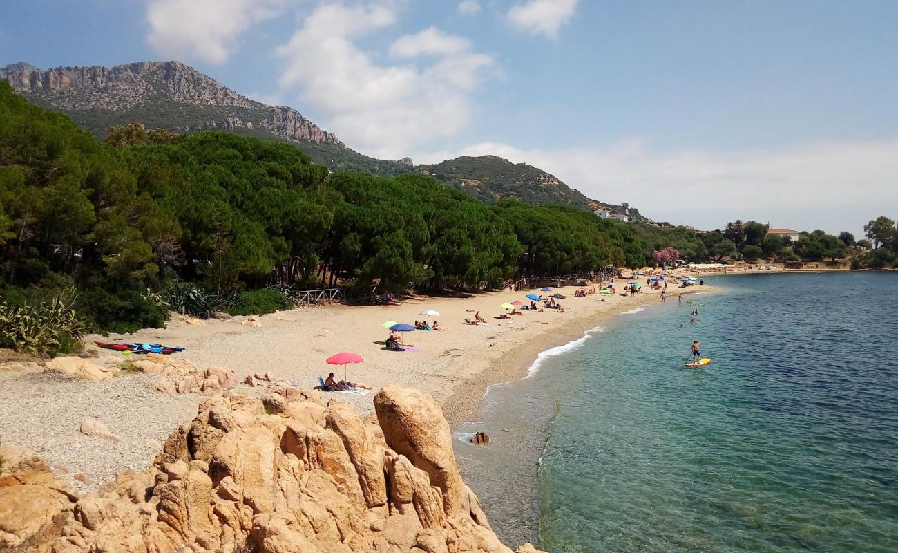 Foto de Playa de Santa Maria Navarrese con guijarro ligero superficie