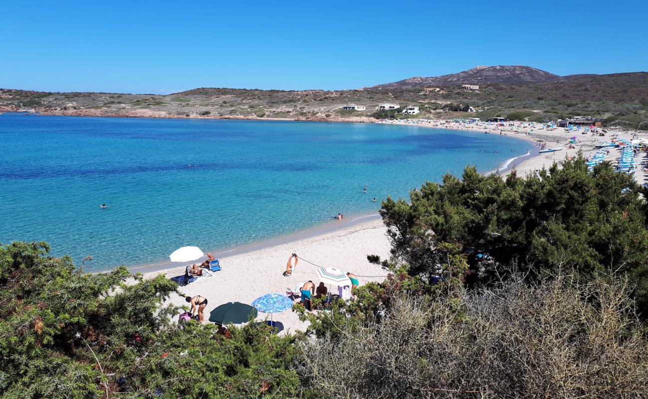 Foto de Playa La Marinedda con brillante arena fina superficie