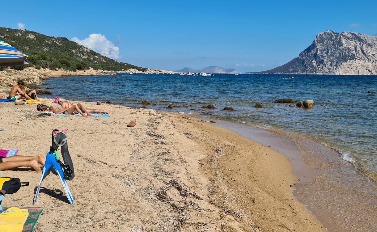 Foto de Cala Macchia Beach con arena brillante superficie