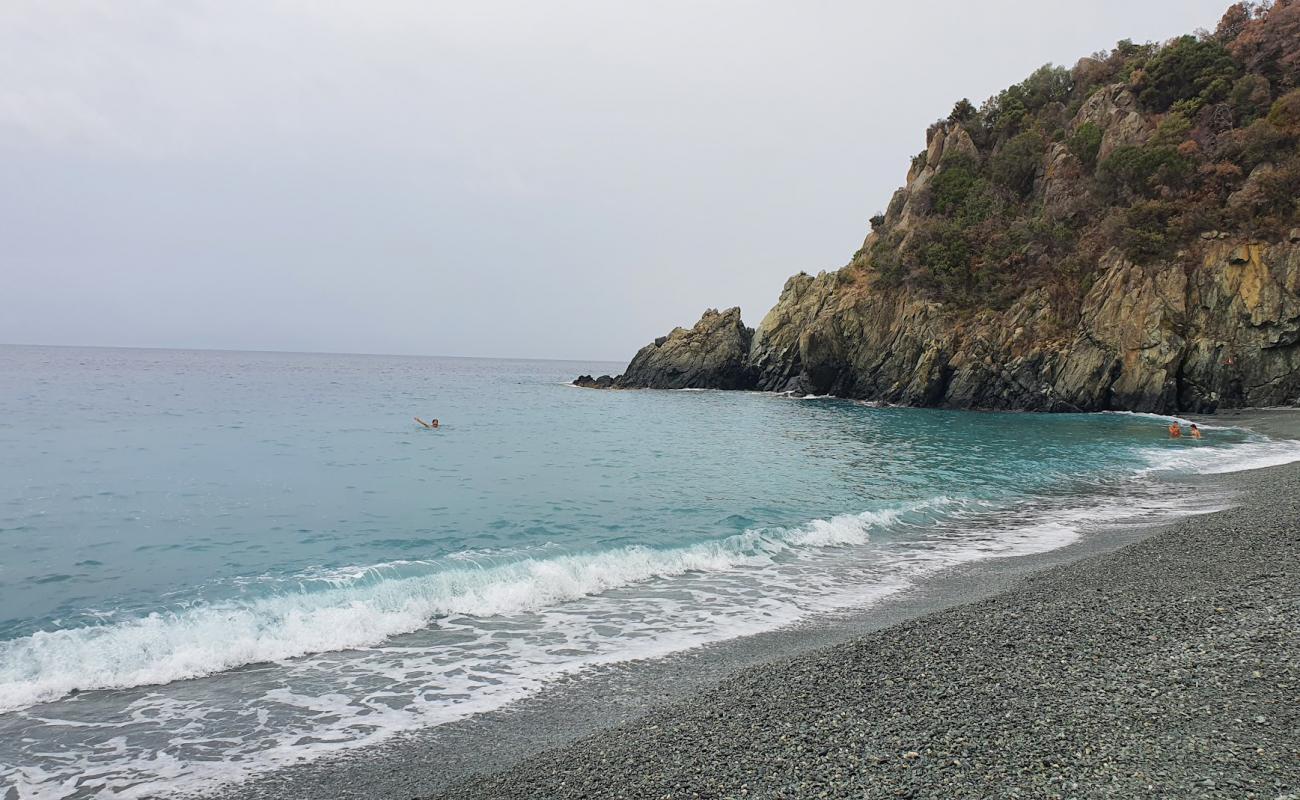 Foto de Spiaggia Arenon con guijarro fino gris superficie