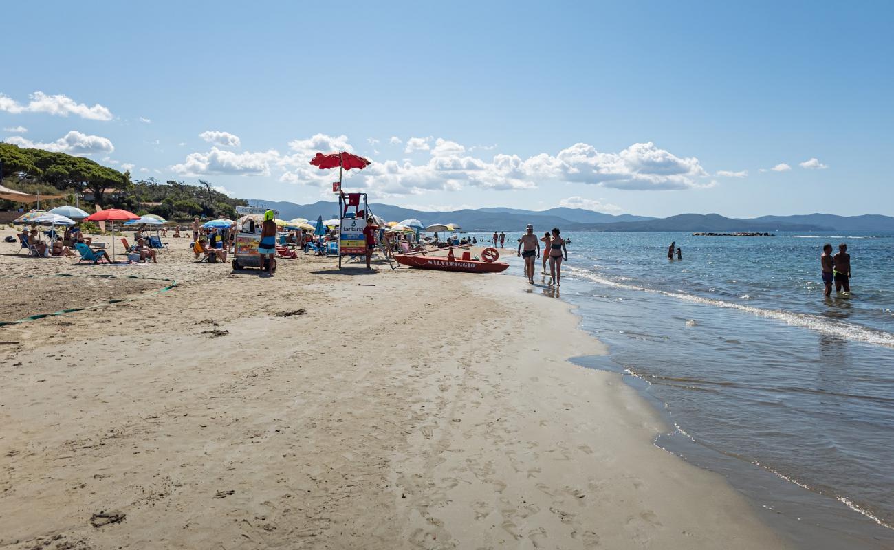 Foto de Spiaggia Golfo del Sole con arena brillante superficie