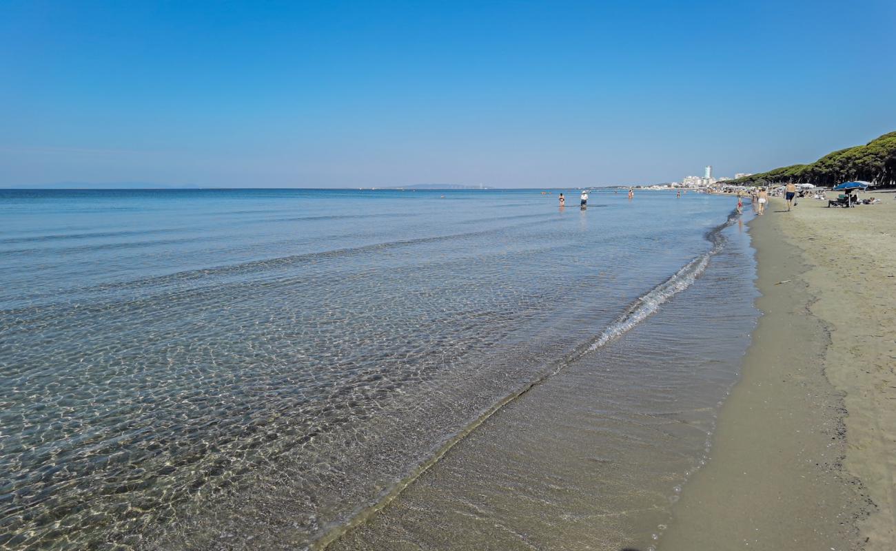 Foto de Spiaggia libera Colonia Marina con arena brillante superficie