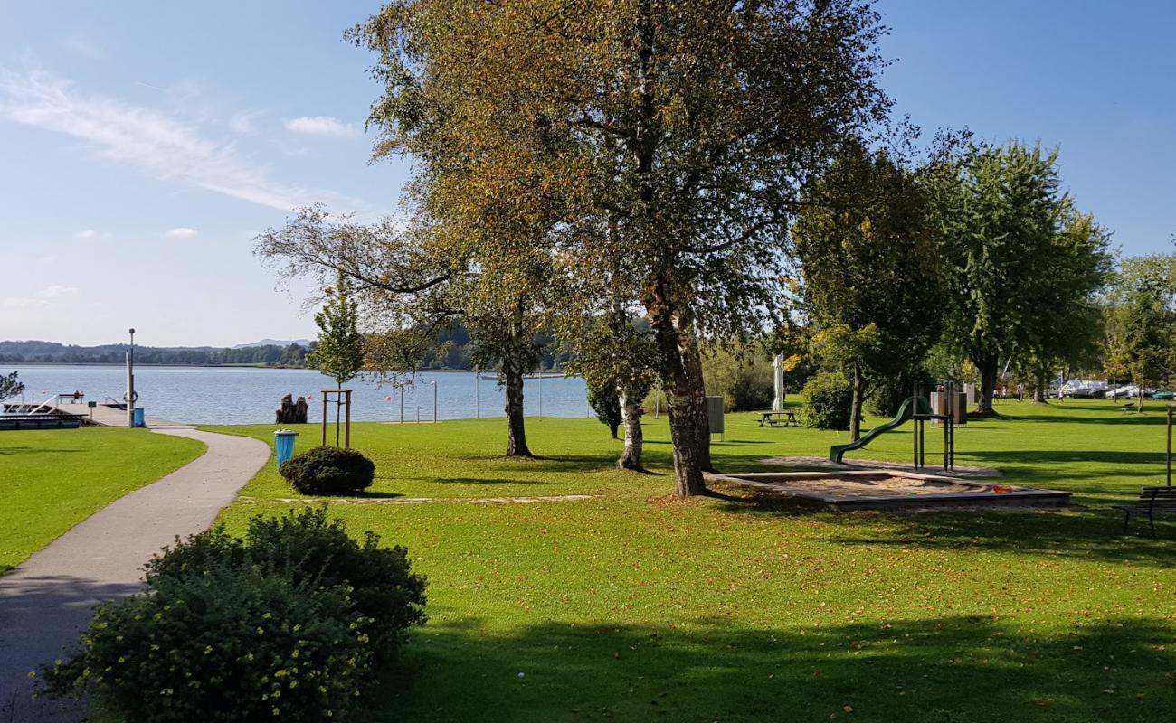 Foto de Wallersee Strand con hierba superficie