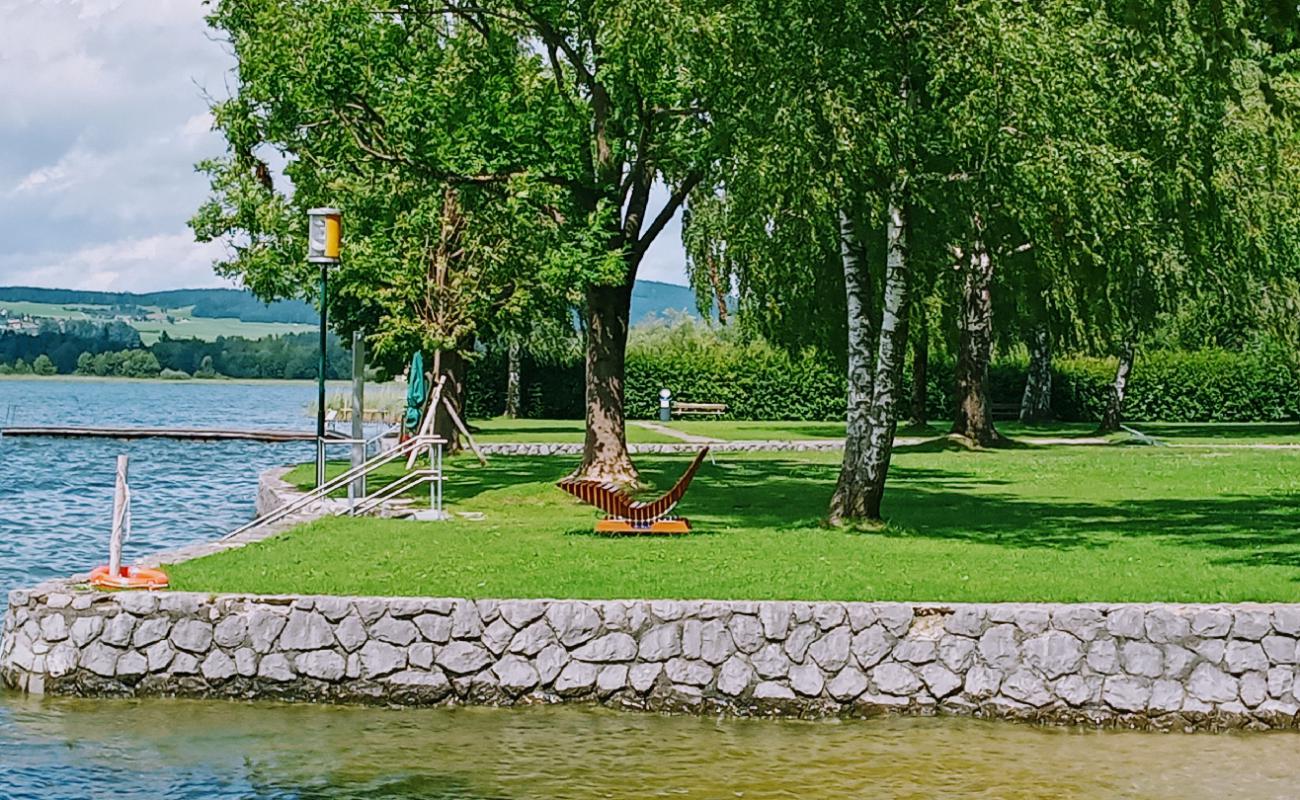 Foto de Strandbad Henndorf con hierba superficie