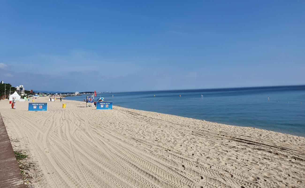 Foto de Gyeongpo Beach con arena brillante superficie