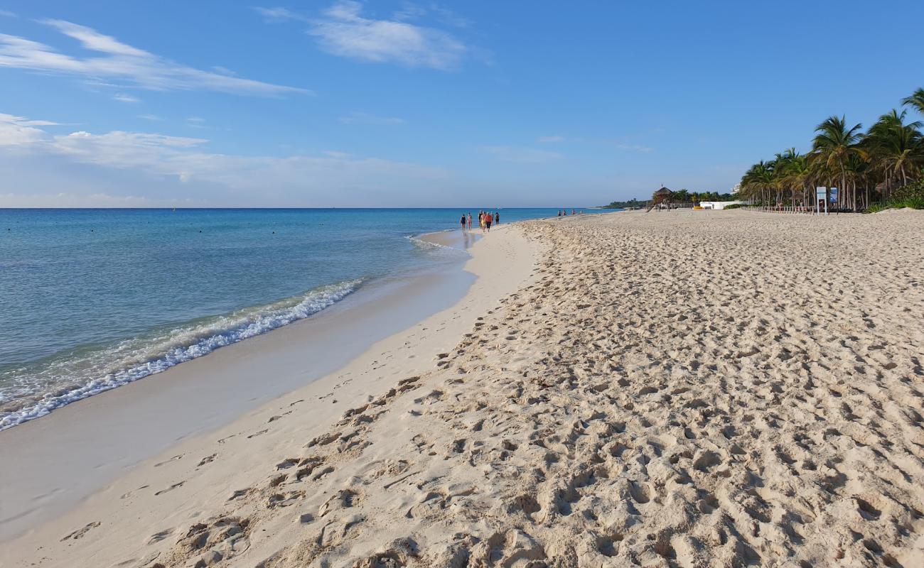 Foto de Playacar beach con brillante arena fina superficie