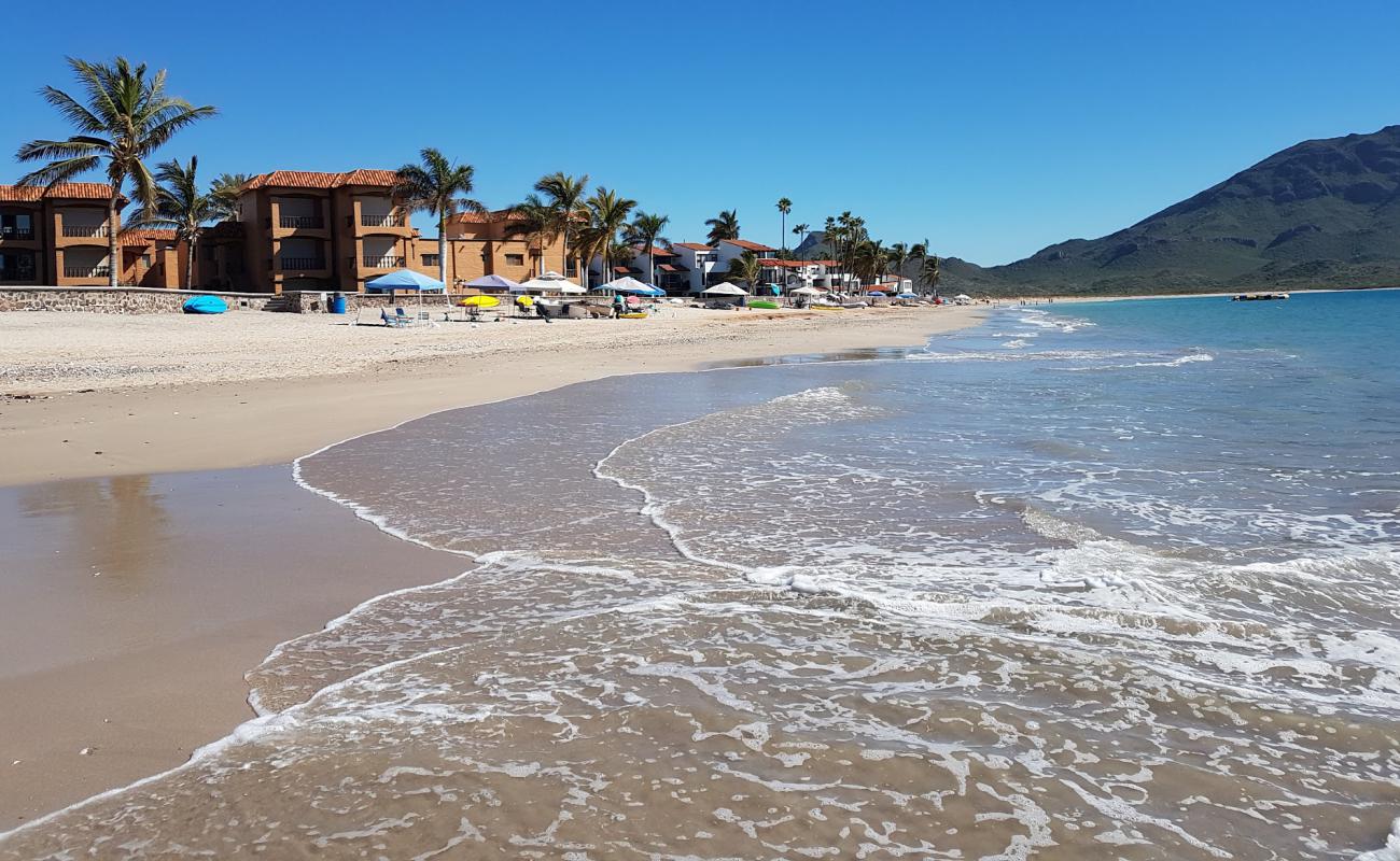 Foto de Playa San Carlos con arena brillante superficie