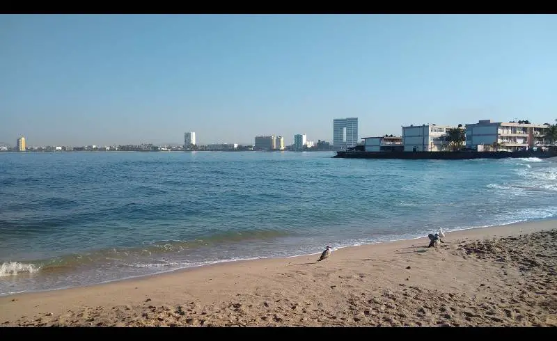 Foto de Los Pinitos beach con arena brillante superficie