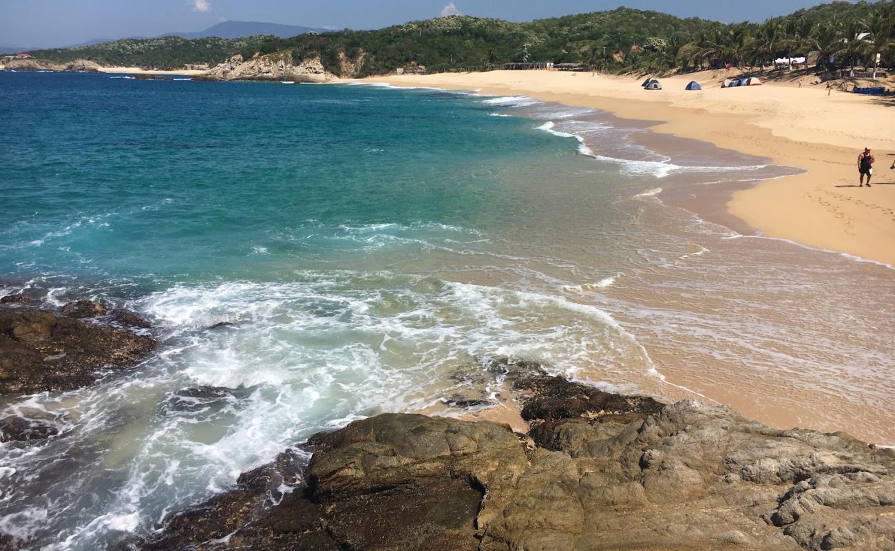 Foto de Playa La Manzanillera con brillante arena fina superficie