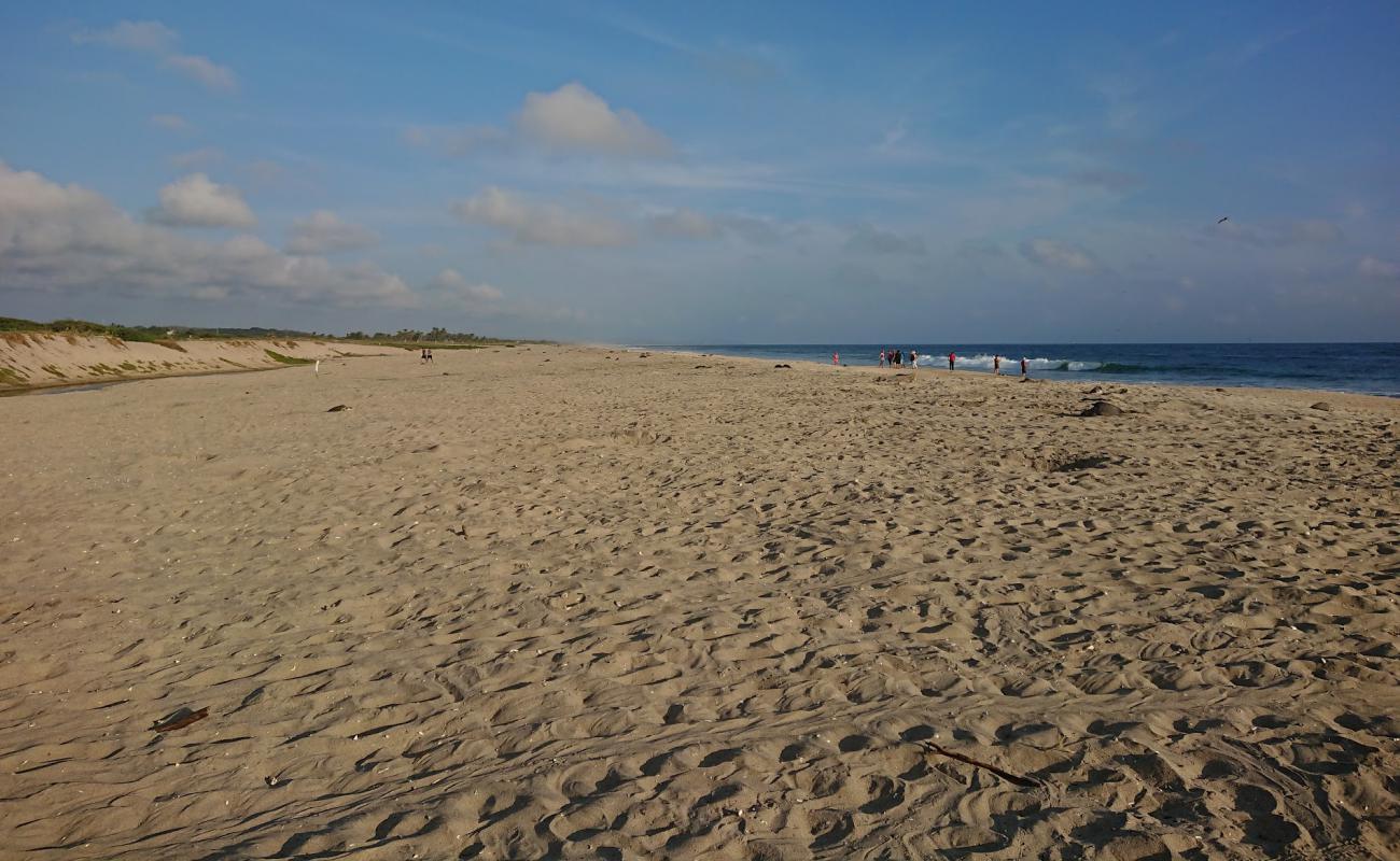 Foto de Playa Escobilla con brillante arena fina superficie