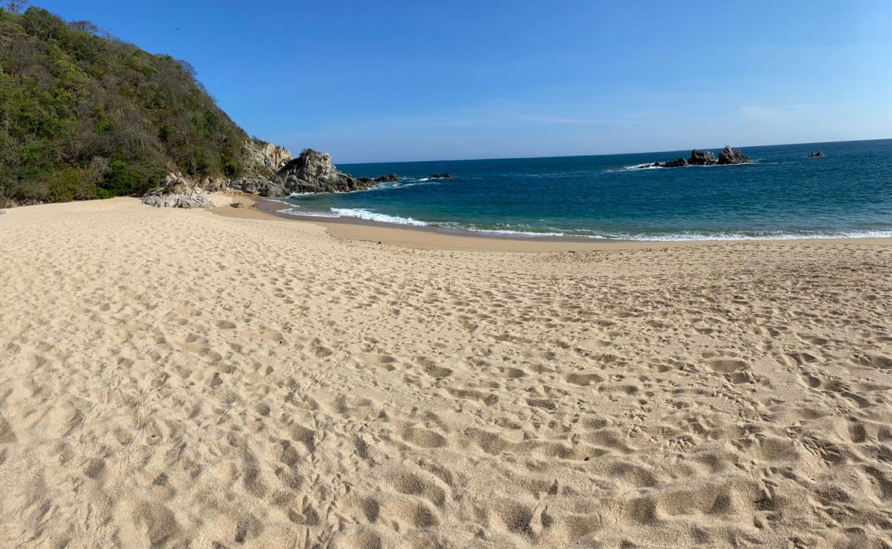 Foto de Punta Arena beach con brillante arena fina superficie