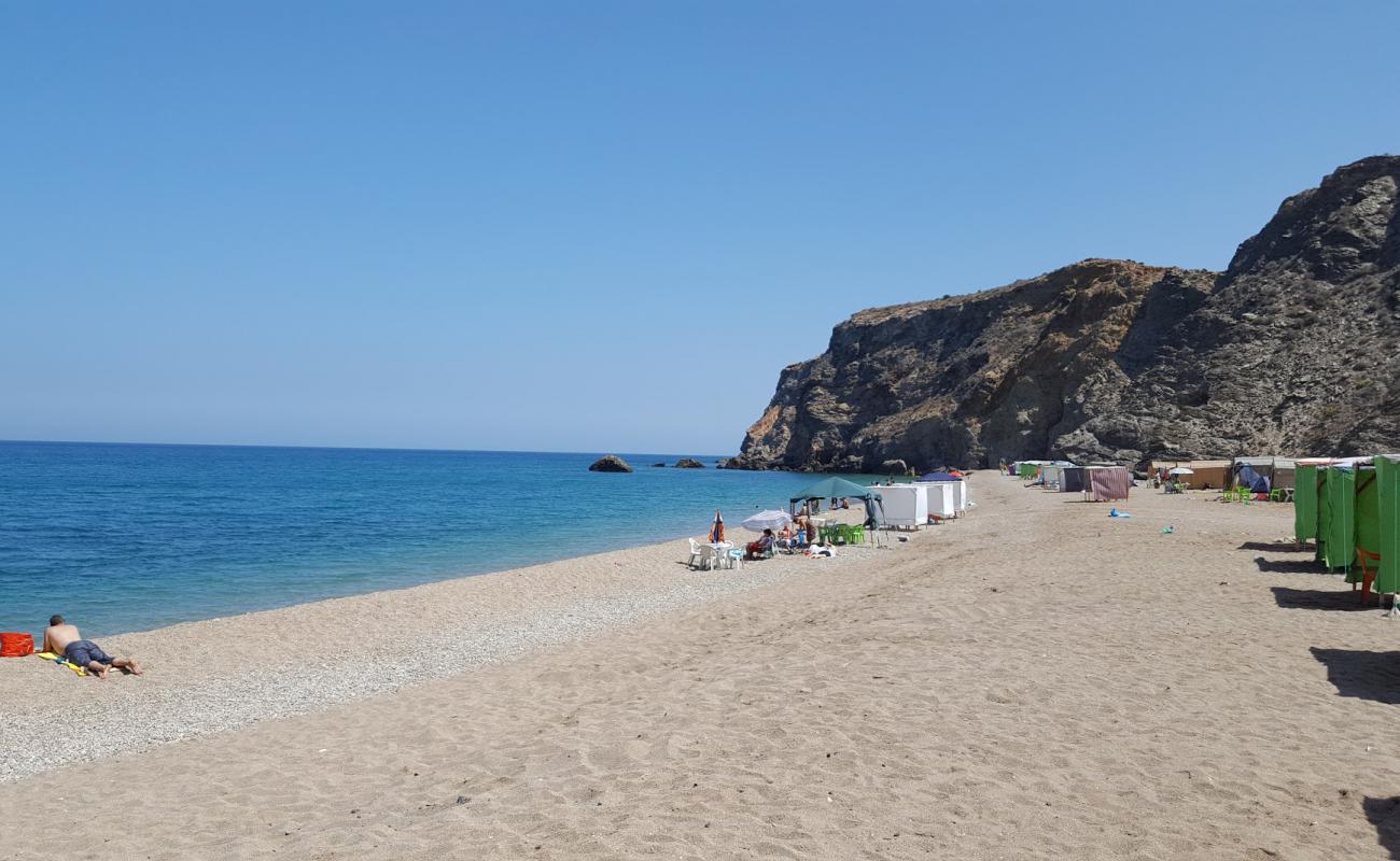 Foto de Plage Abdouna con guijarro fino gris superficie