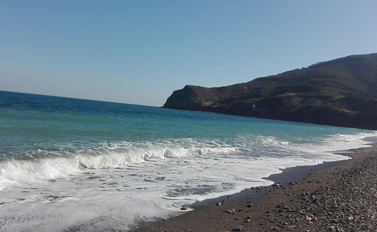 Foto de Tamernout plage II con arena gris y guijarros superficie