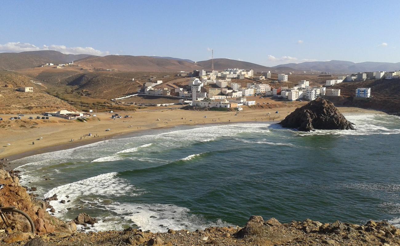 Foto de Plage Sidi Mohammed Ben Abdellah con brillante arena fina superficie