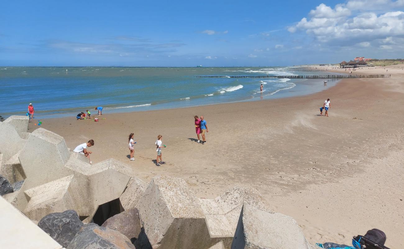 Foto de Cadzand strand con arena brillante superficie