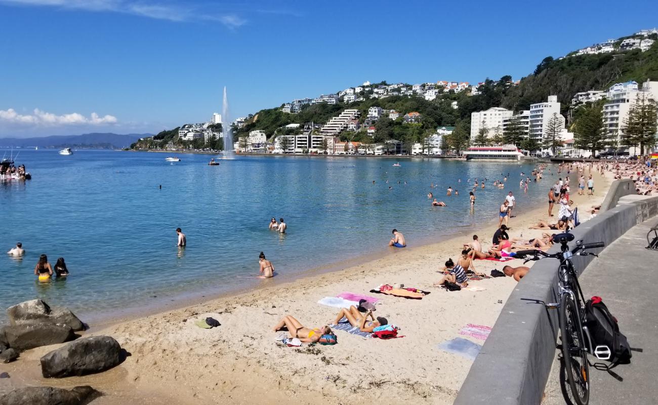 Foto de Freyberg Beach con arena brillante superficie