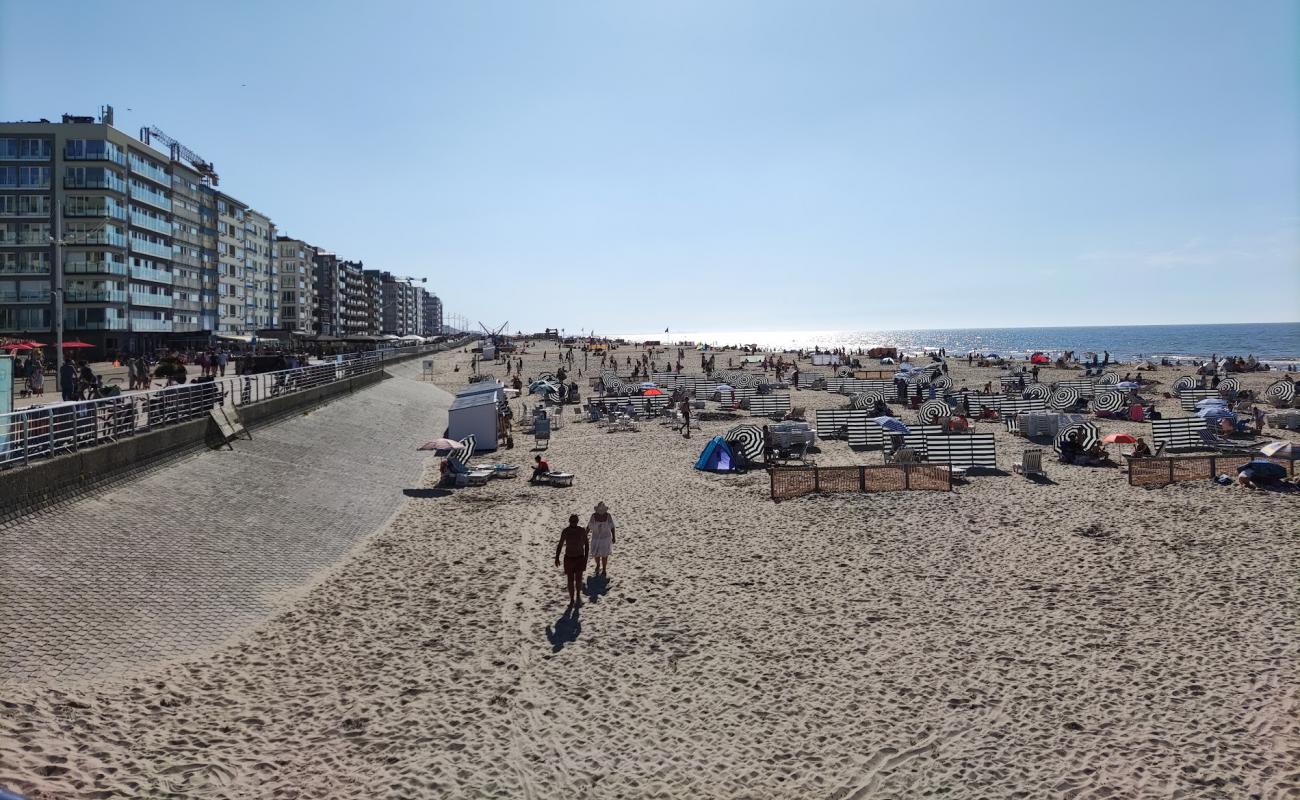 Foto de De Panne Strand con arena brillante superficie