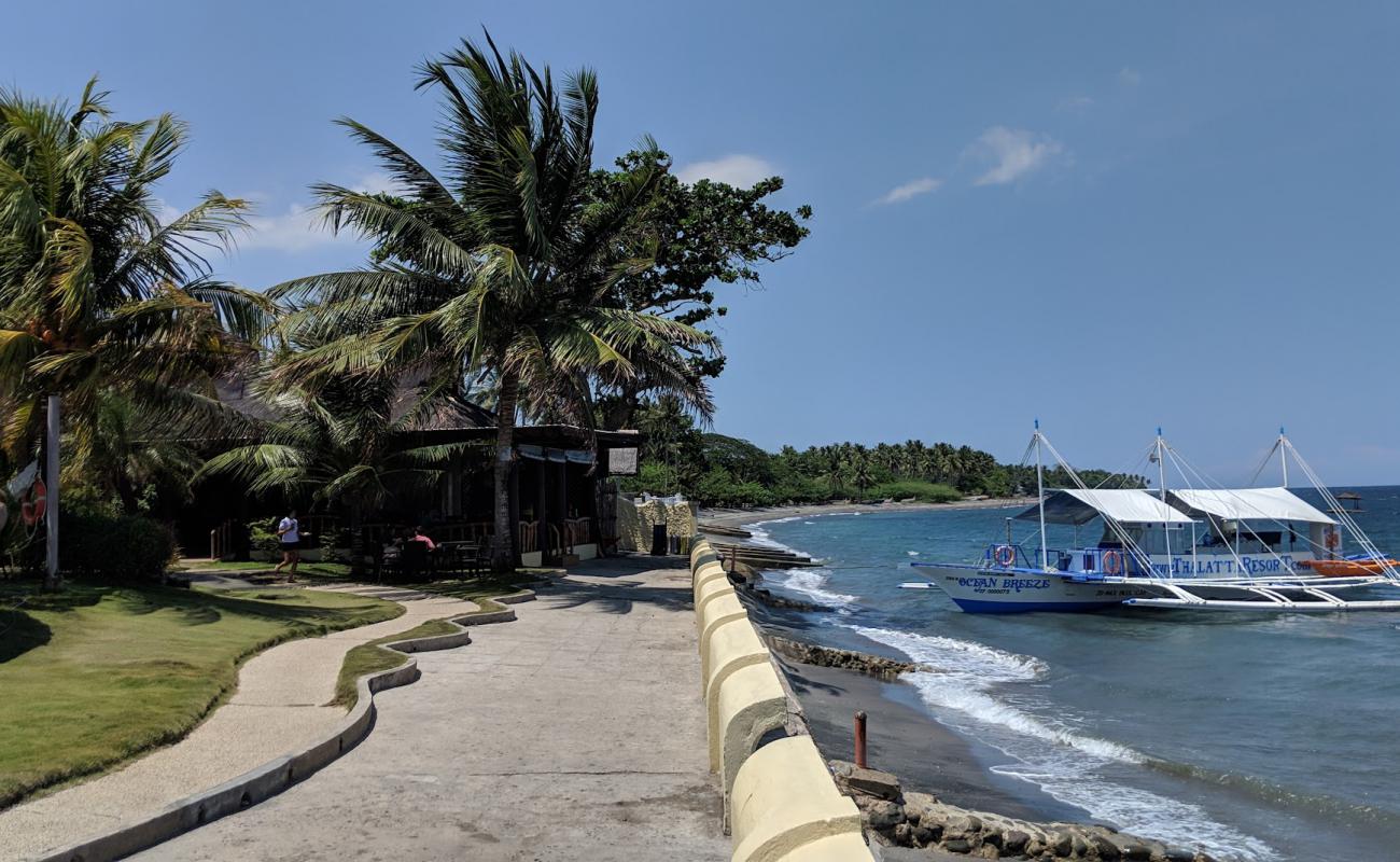 Foto de Zamboanguita Beach con arena gris superficie