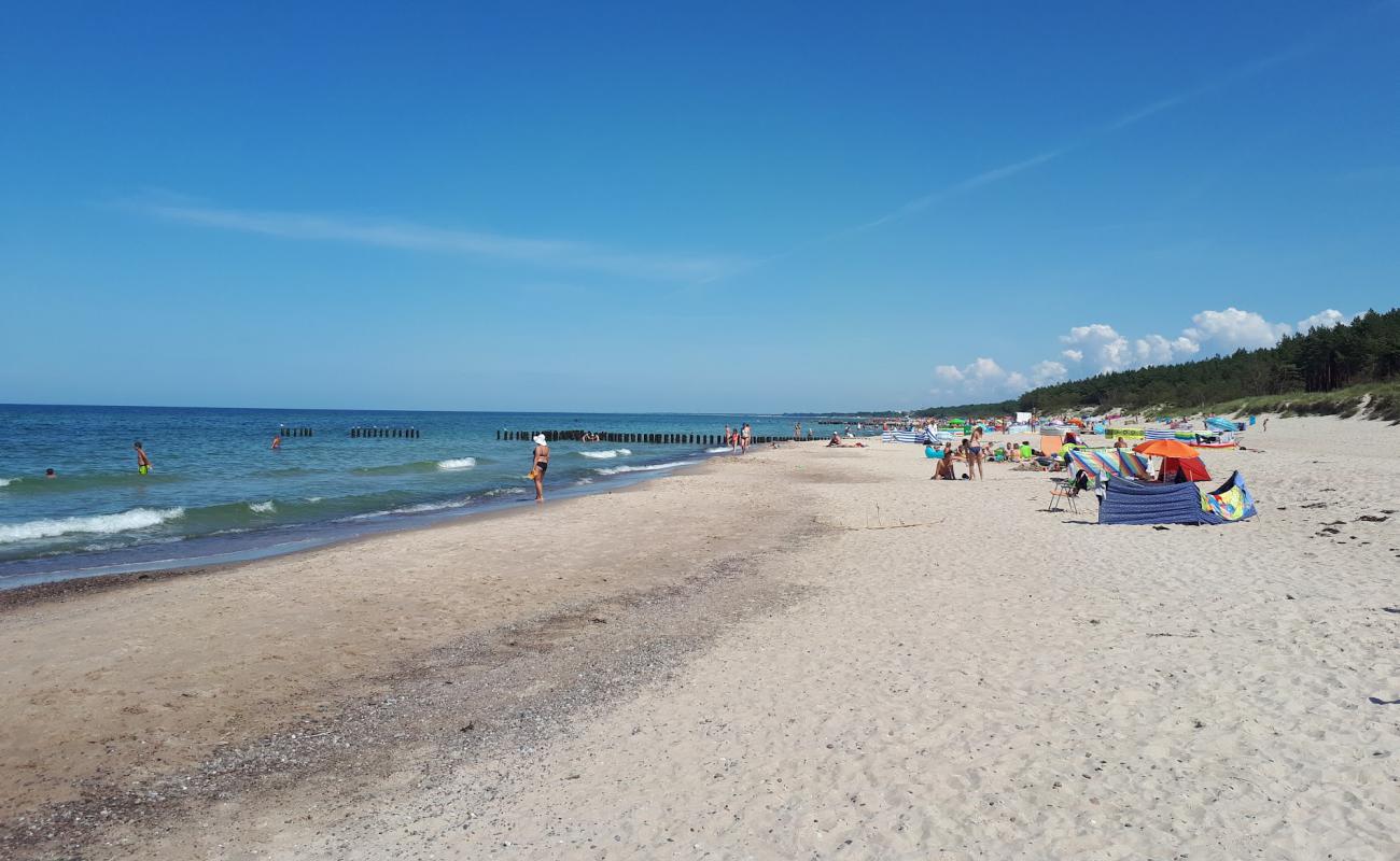 Foto de Mielenko beach con arena brillante superficie