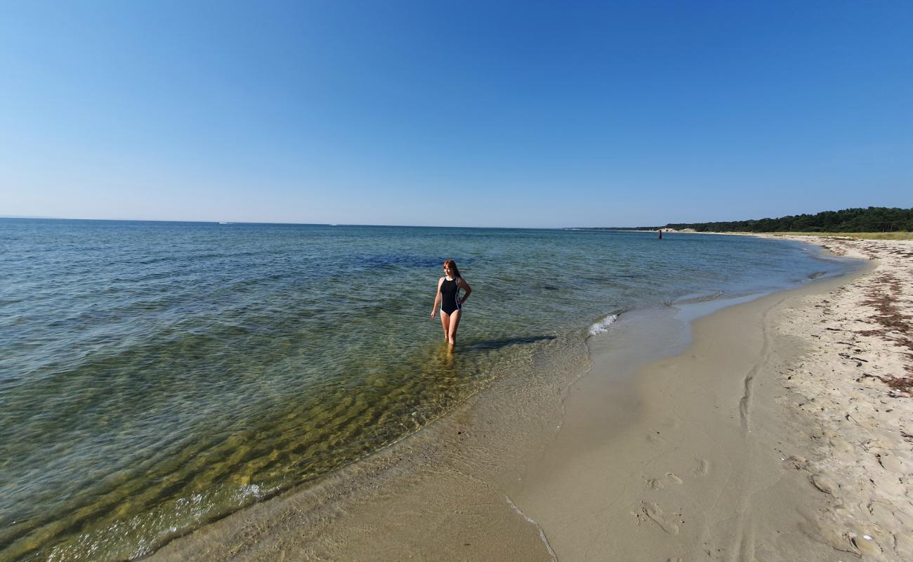 Foto de Navy Base beach con brillante arena fina superficie