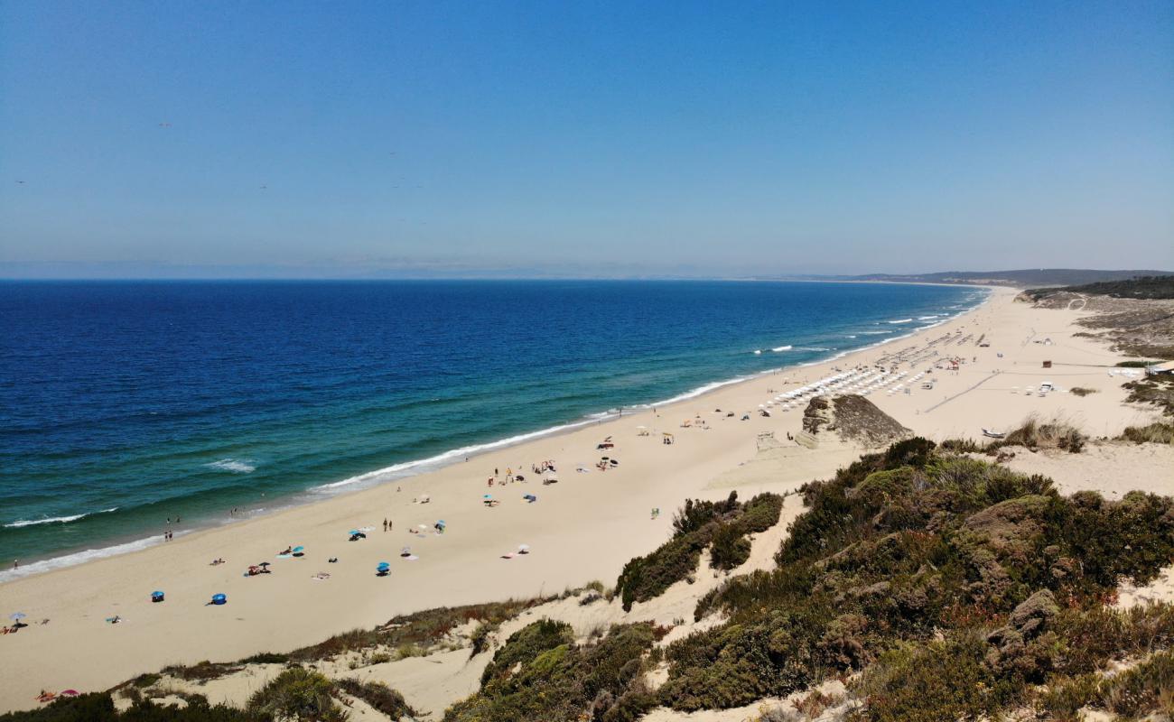 Foto de Praia do Meco con arena fina blanca superficie