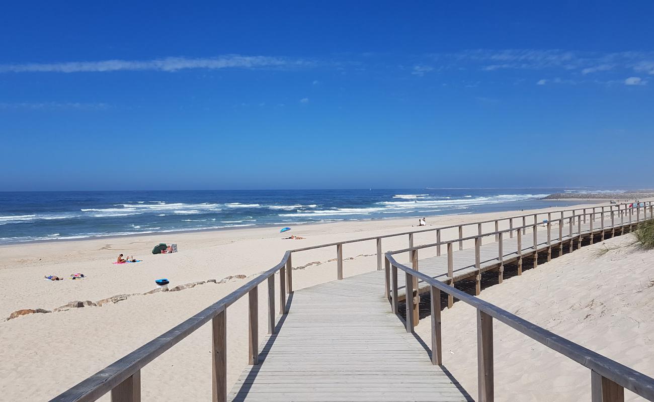 Foto de Praia da Costa Nova con arena fina blanca superficie